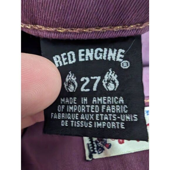 Red Engine Vintage Cayenne Low Rise Skinny Lavender Stretch Demin Women's Size 2 - Picture 7 of 12